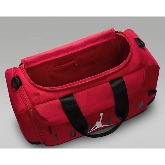 Nike Air Jordan Velocity Duffel Duffle Bag Backpack Red MM0920-R78 62.5L NWT - Picture 6 of 13